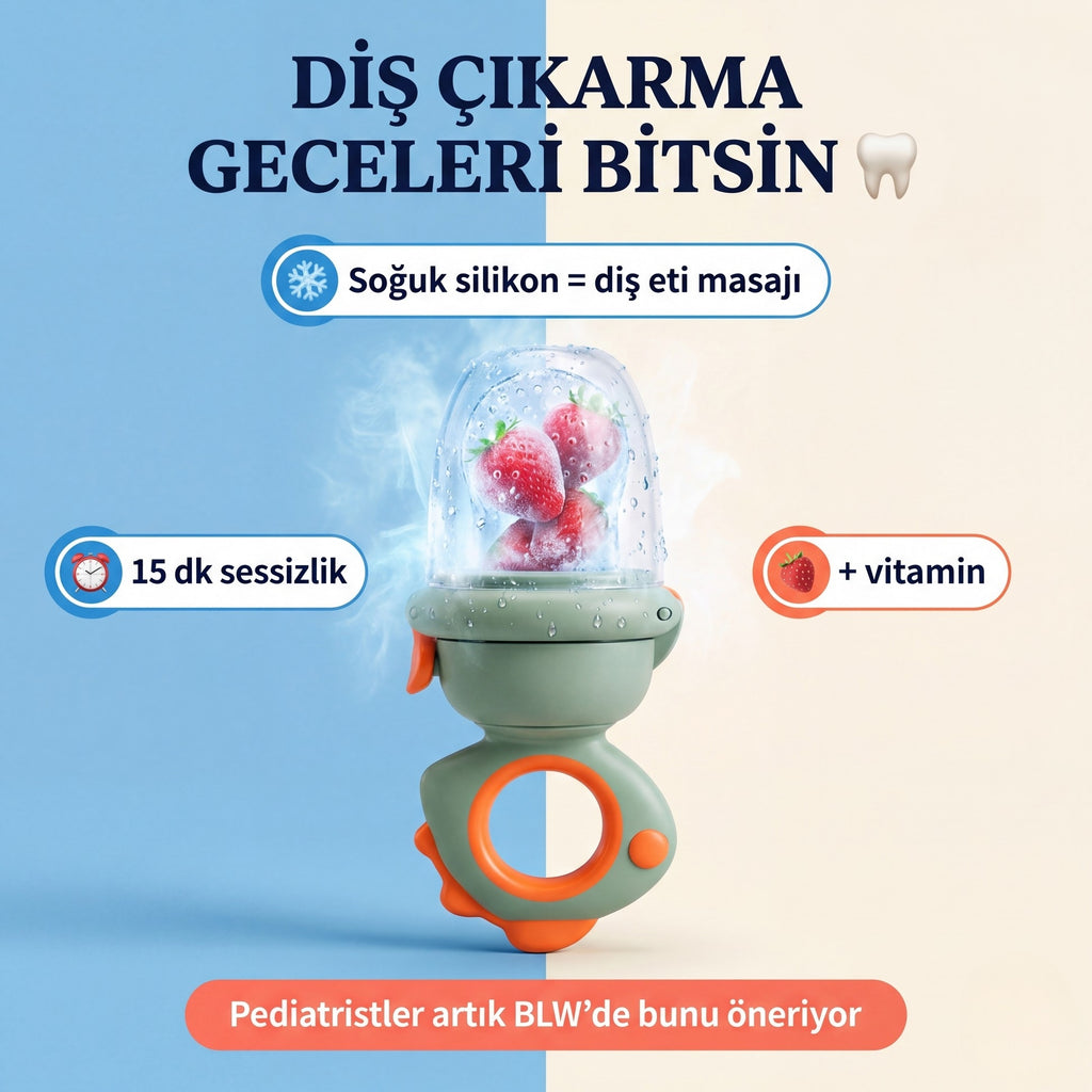 Bebepia Emzik ve Diş Kaşıyıcı Bebek Meyve Süzgeci
