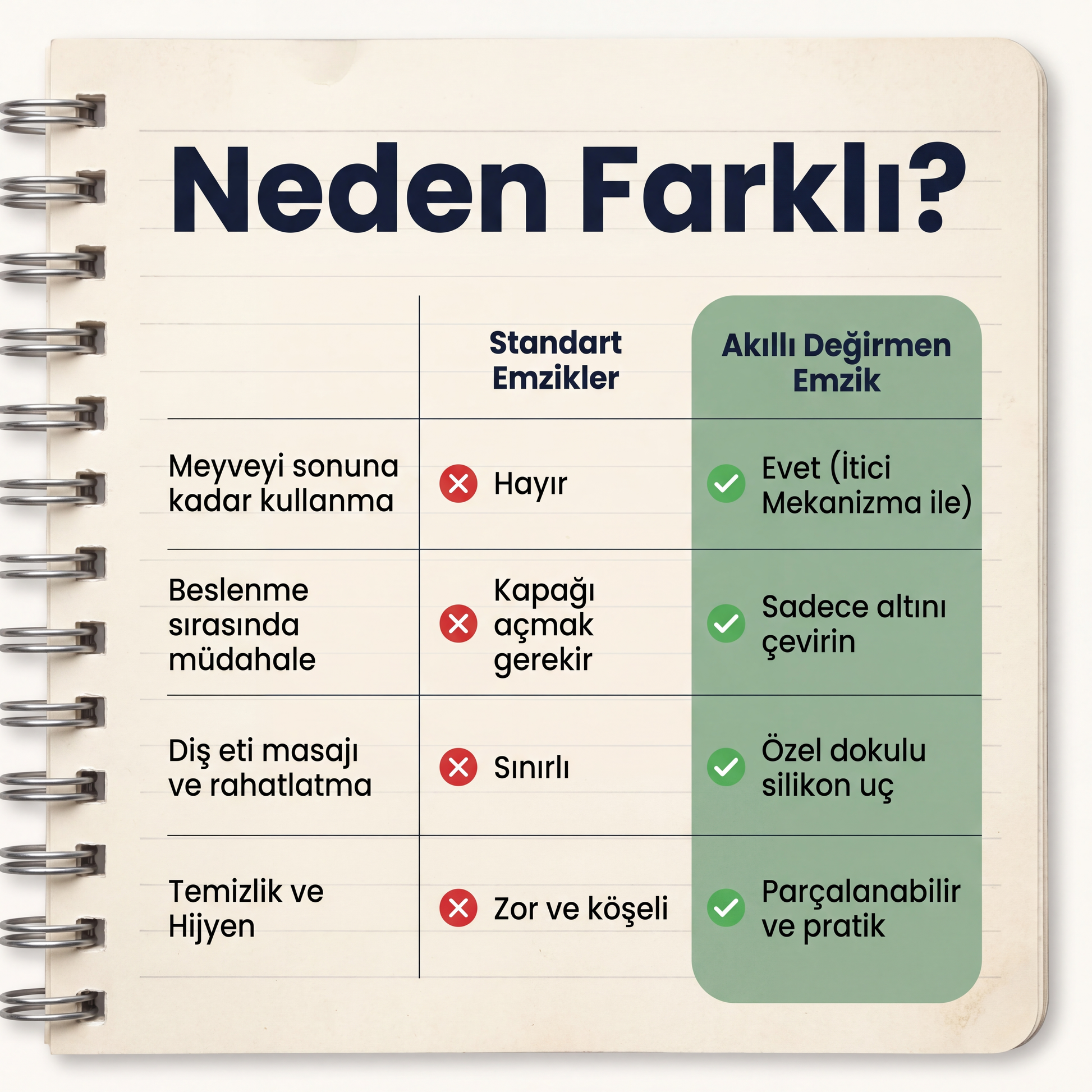 Bebepia Emzik ve Diş Kaşıyıcı Bebek Meyve Süzgeci